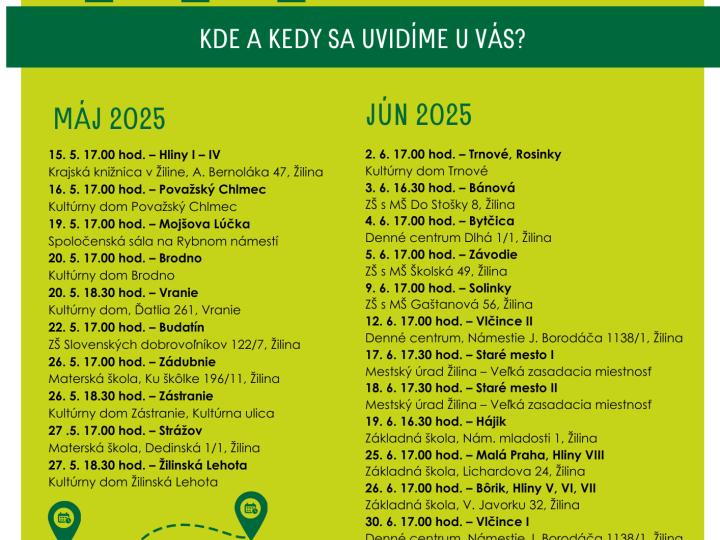Primátor pozýva obyvateľov na verejné diskusie o živote v Žiline