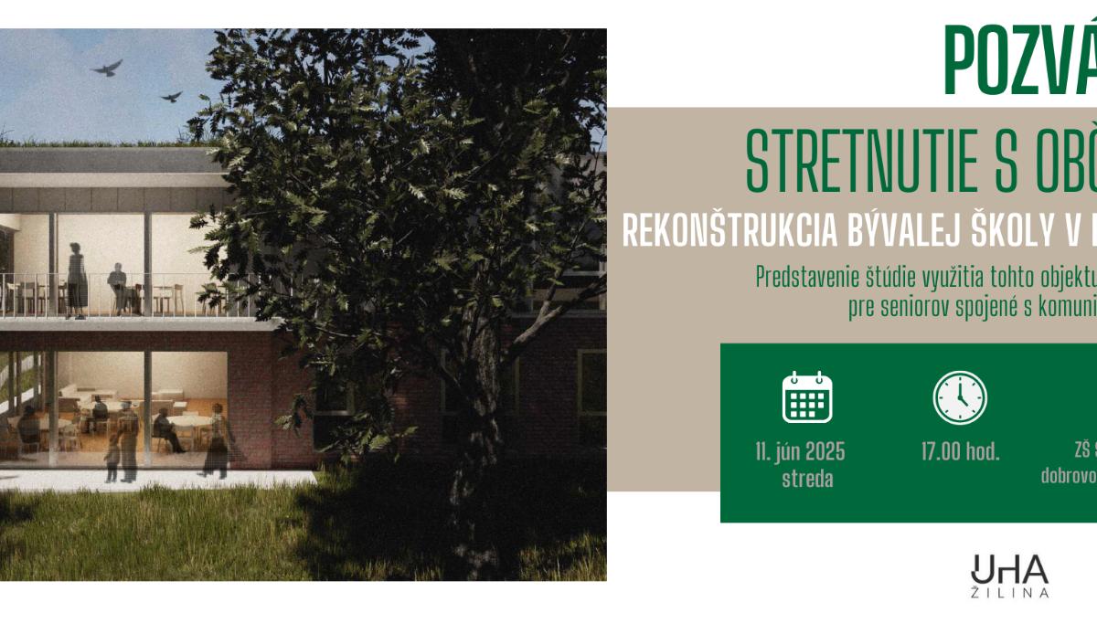 Pozvánka na participatívne stretnutie: Čo môže vzniknúť z bývalej školy v Budatíne?