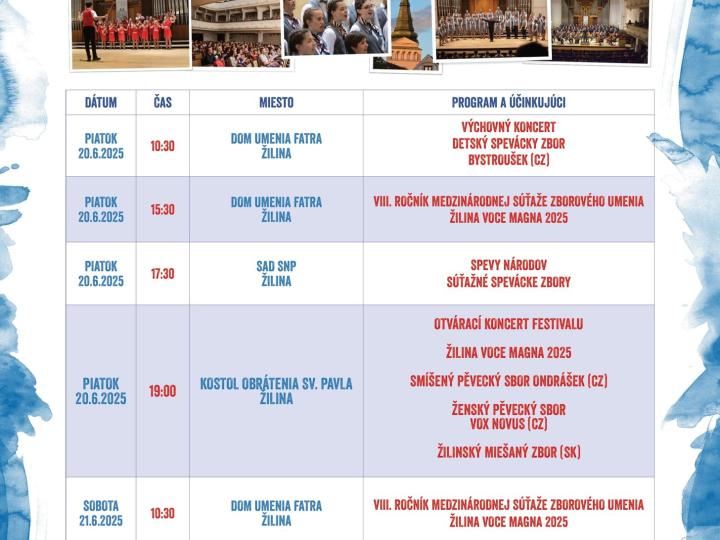 VOCE MAGNA Žilina 2025
