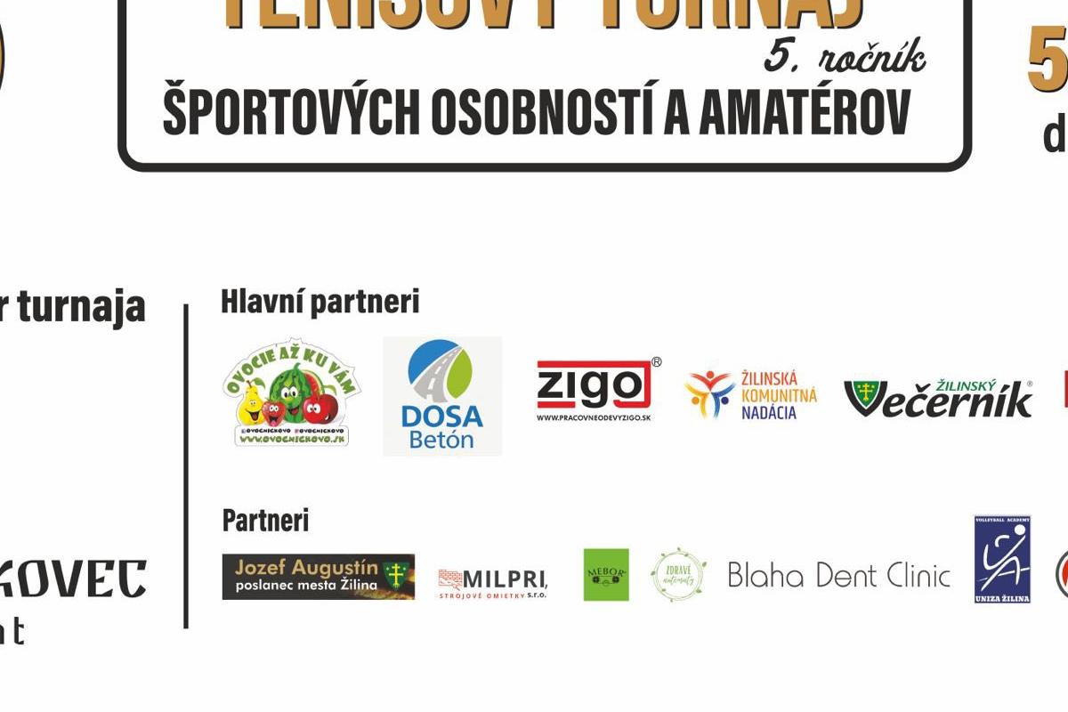 Charitatívny tenisový turnaj ŠMAKOVEC OPEN zavíta do Žiliny.