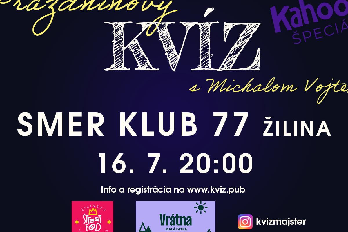 Kvízová STREDA v Smer Klub 77 - Letný KAHOOT ŠPECIÁL