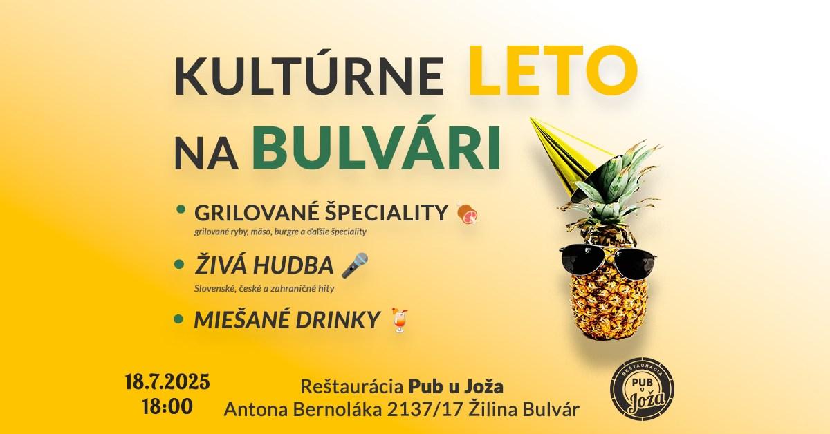 Kultúrne leto na Bulvári - živá hudba a grilovačka
