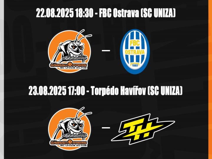 FBC Grasshoppers Žilina proti Ostrave a Havířovu
