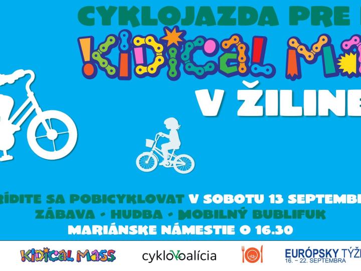 Kidical Mass Žilina - Cyklojazda pre deti a rodičov