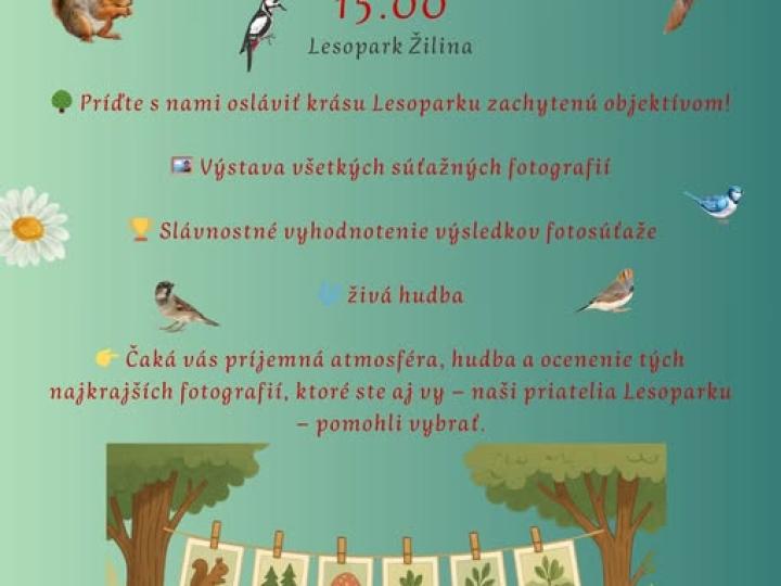 Fotovýstava „Lesopark očami ľudí 2025“