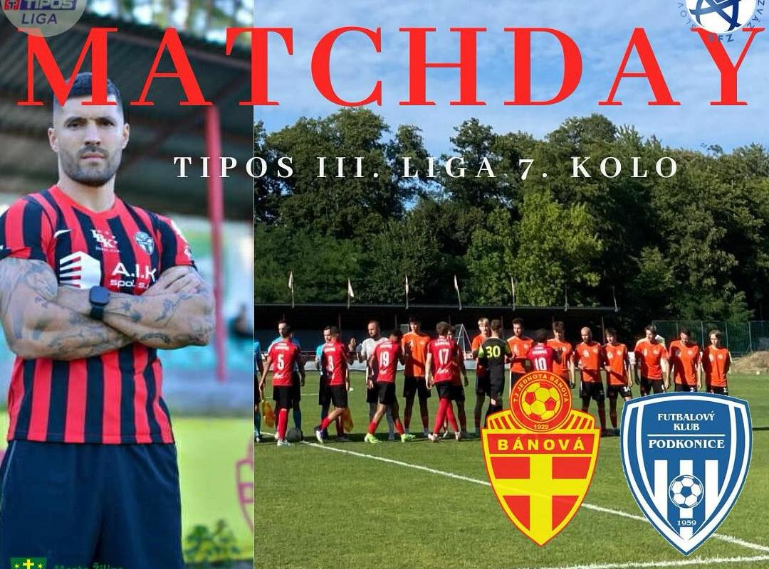 TIPOS III. liga: Bánová - Podkonice