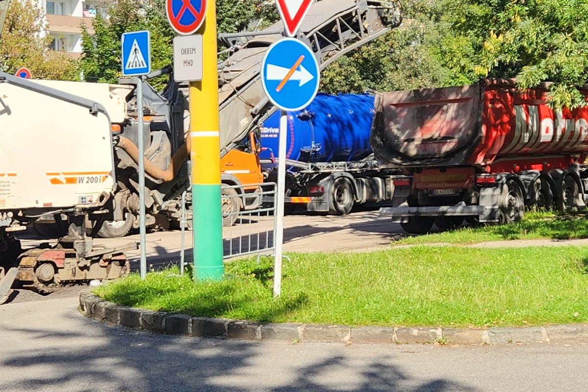 Matice slovenskej: asfaltovacie práce