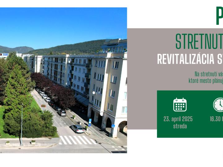 Stretnutie s občanmi k revitalizácii Starého Bulváru
