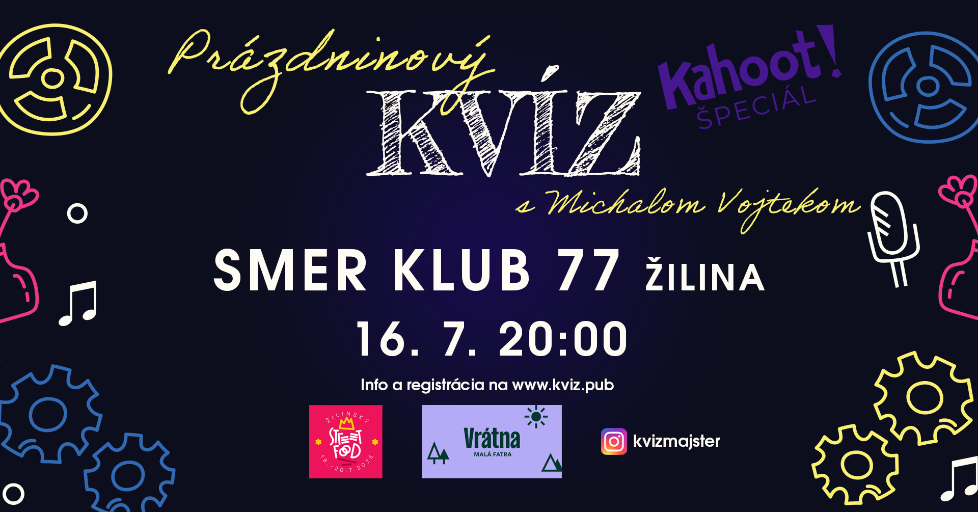 Kvízová STREDA v Smer Klub 77 - Letný KAHOOT ŠPECIÁL