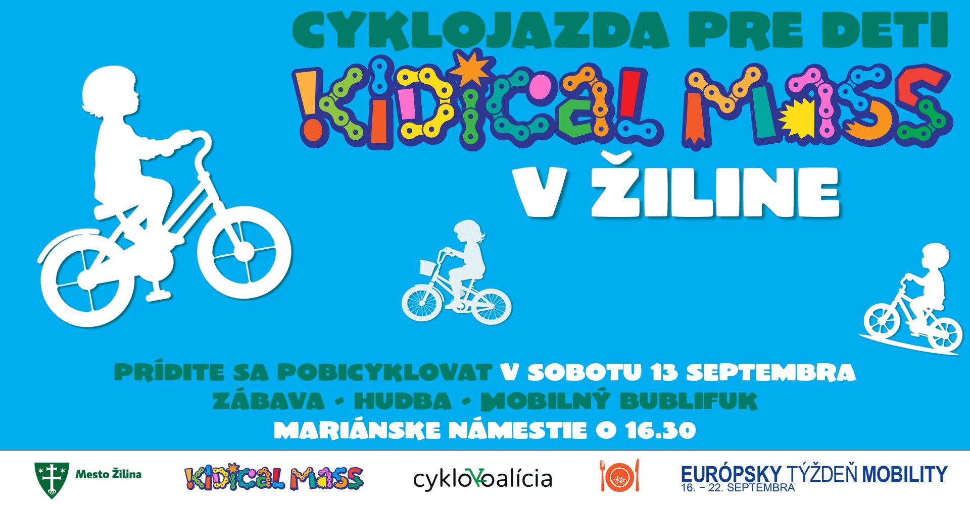 Kidical Mass Žilina - Cyklojazda pre deti a rodičov