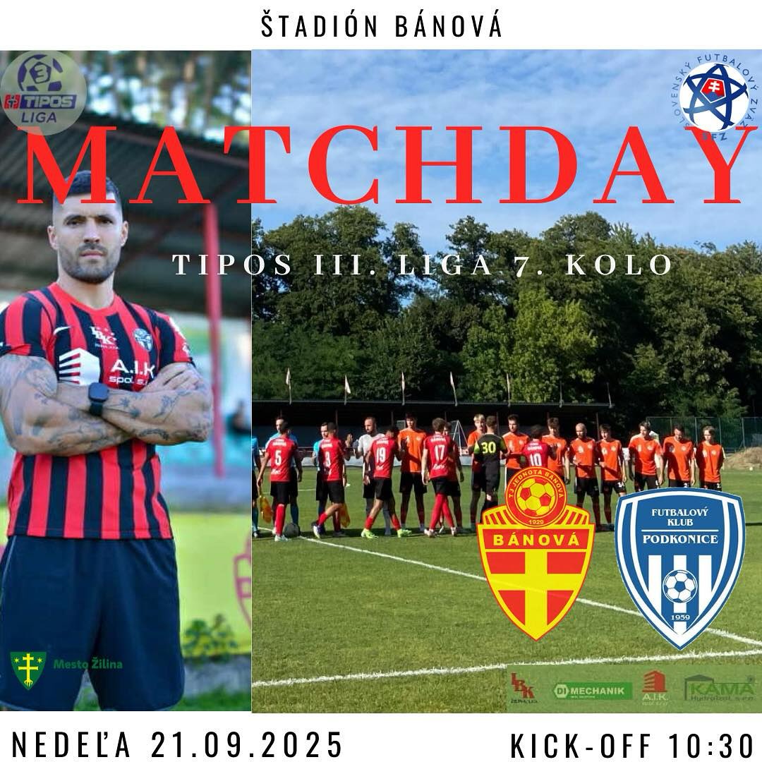 TIPOS III. liga: Bánová - Podkonice