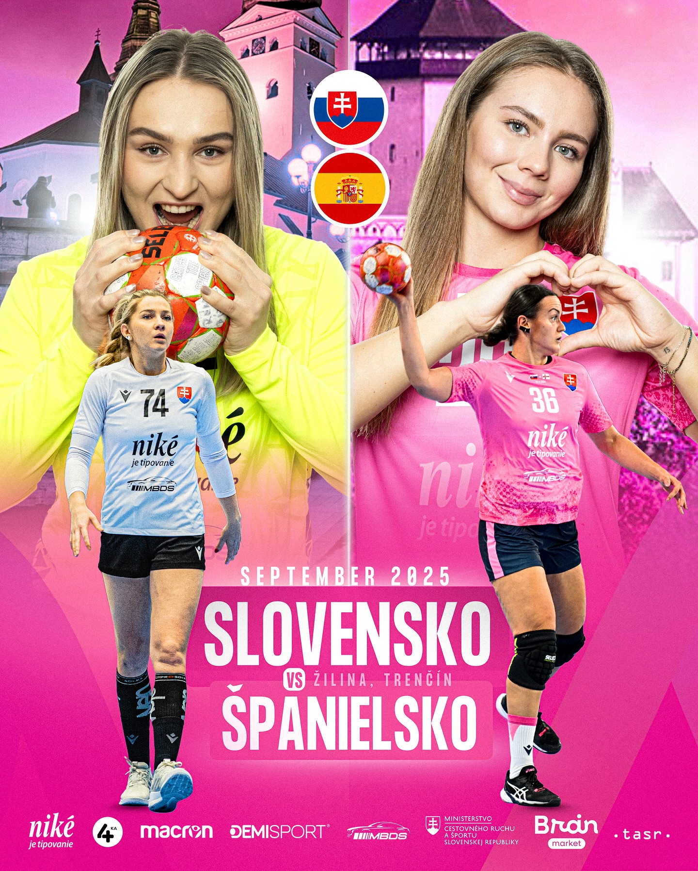 Hádzaná žien: Slovensko vs. Španielsko v Žiline
