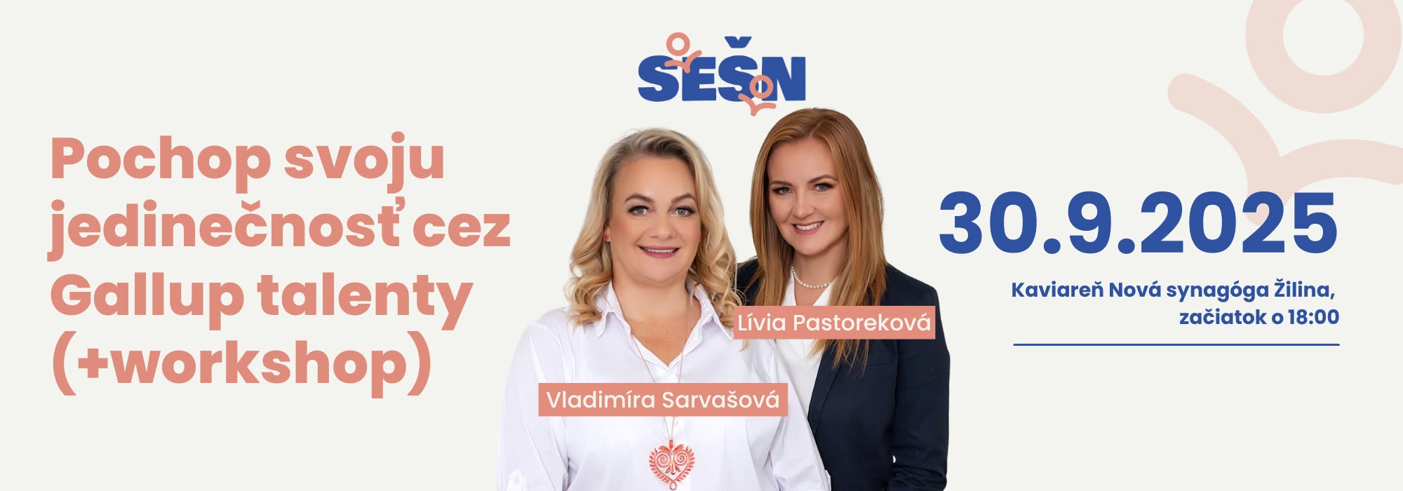 Čo prinášam a potrebujem? Pochop svoju jedinečnosť cez Gallup talenty (+workshop)