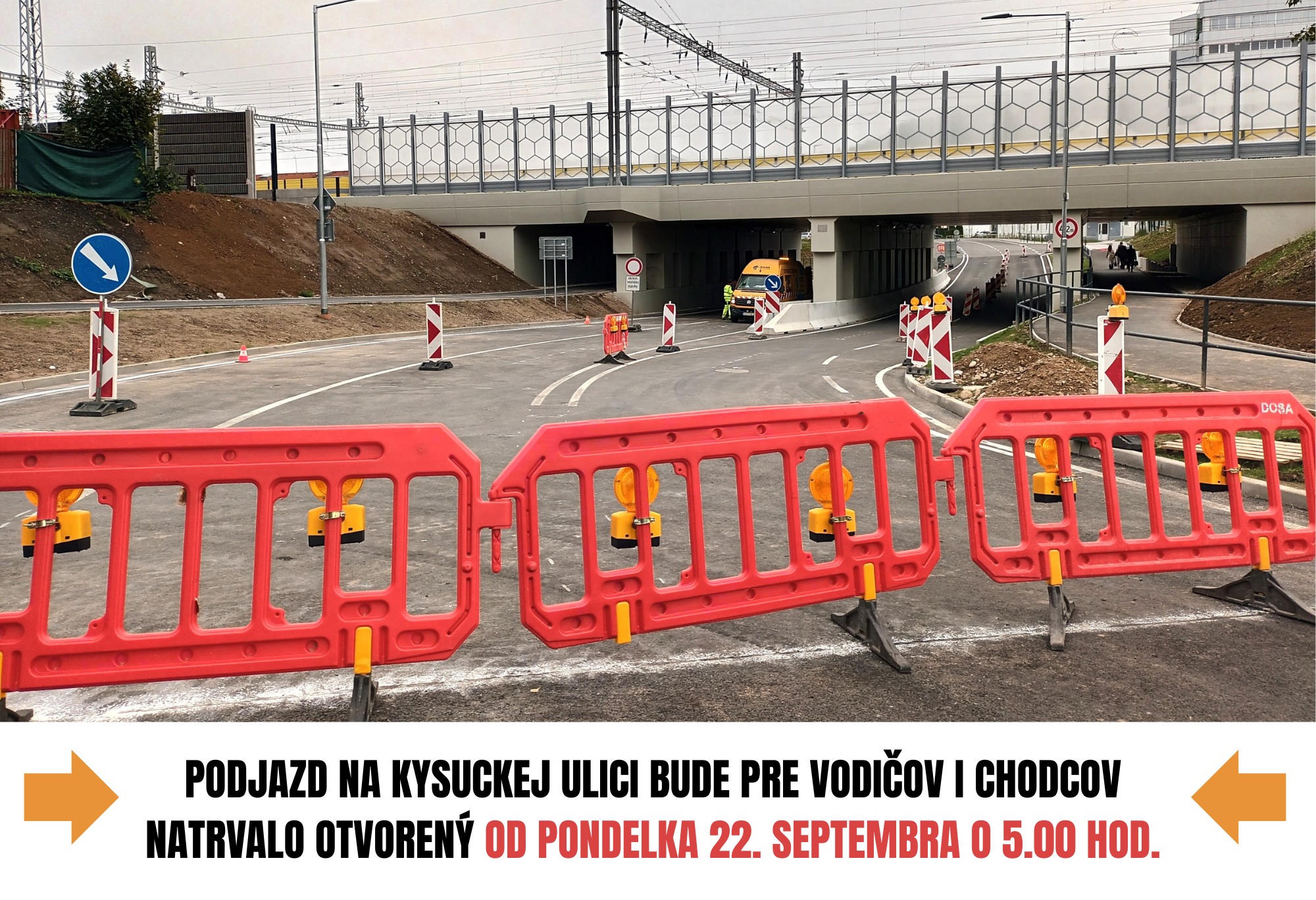Otvorenie podjazdu na Kysuckej