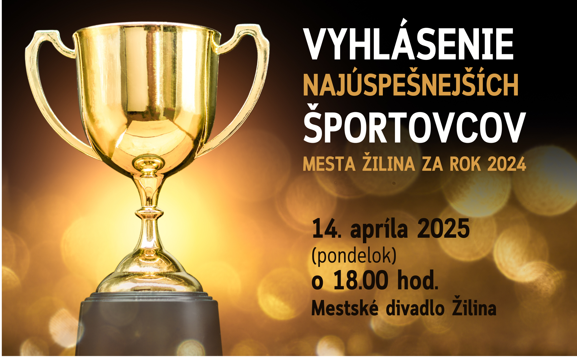 ŠPORTOVEC ROKA 2024 - vyhlásenie ankety