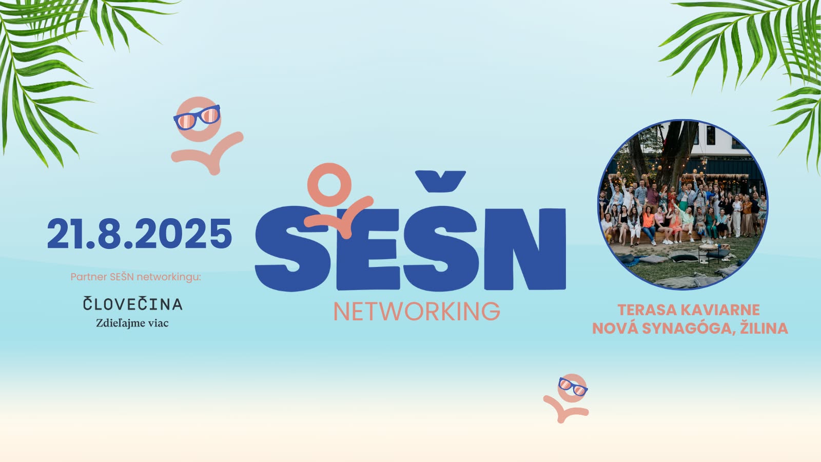 SEŠN networking pod holým nebom